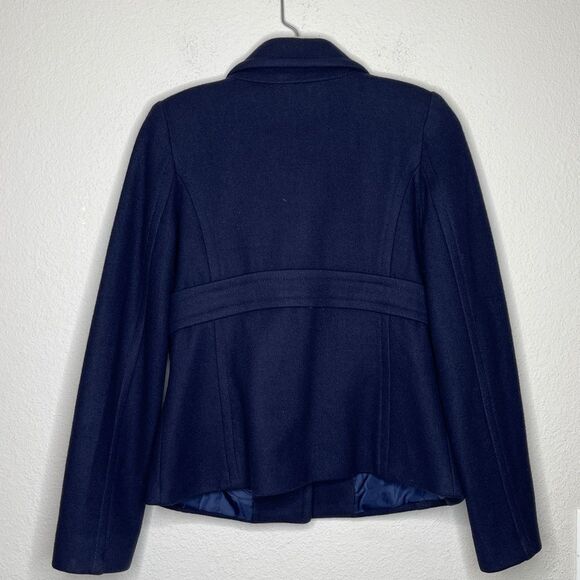 Old Navy Wool Blend Coat Navy - Picture 2 of 7